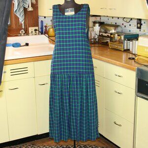 Michael Tracey Plaid Flannel Jumper Dress
